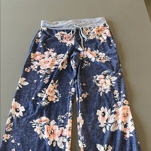 Women's XL Pajama Pants FLORAL